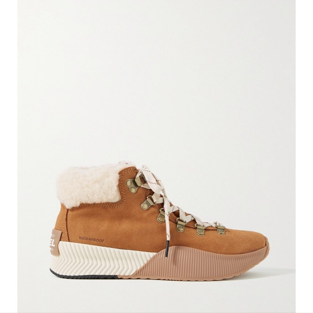 SORELOut 'N About III Conquest faux shearling-lined suede ankle boots